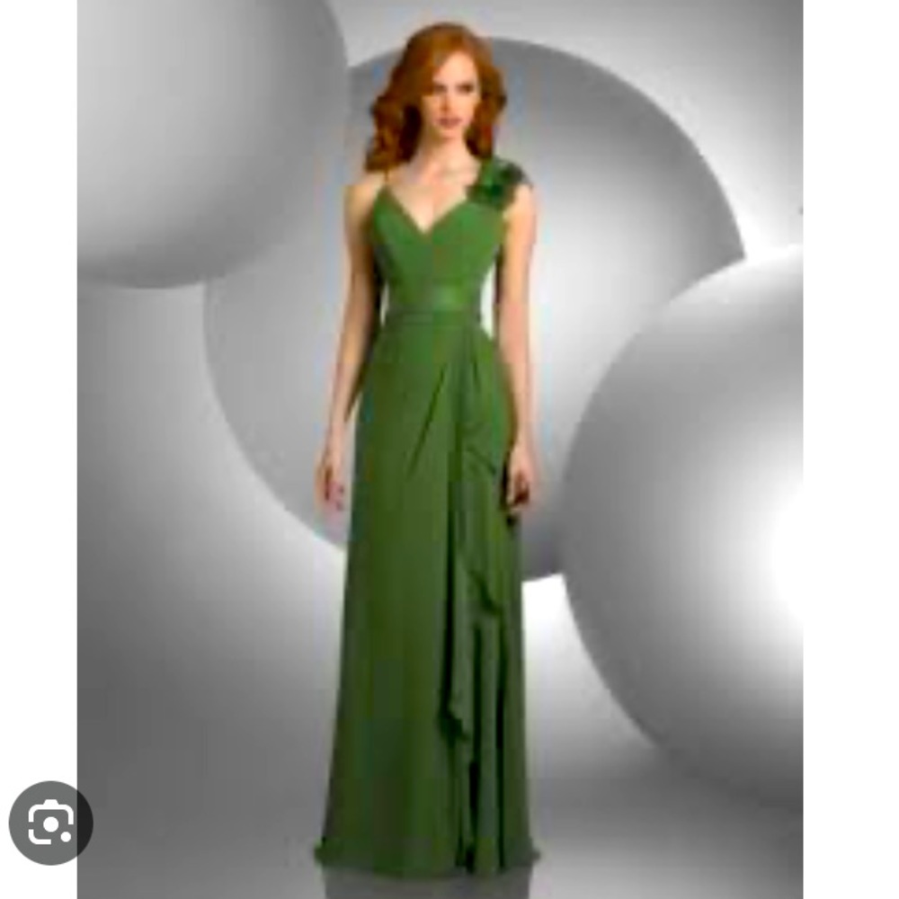NWT Bari Jay, one shoulder, chiffon gown